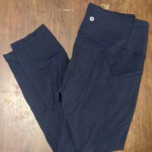 Lululemon Blue Leggings with Pockets (10)